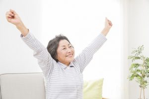 すっきりしている女性